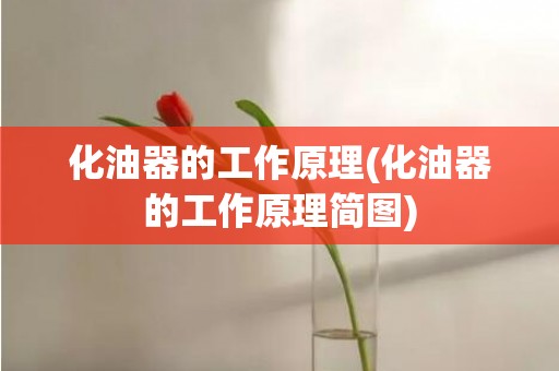 化油器的工作原理(化油器的工作原理简图)