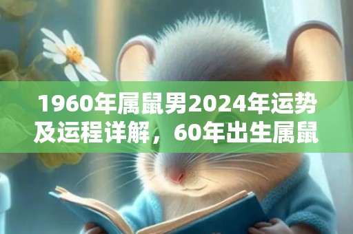 1960年属鼠男2024年运势及运程详解，60年出生属鼠人2024全年每月运势男性，1960年属鼠男2024年运势及运程详解，60年出生属鼠人2024全年每月运势男性