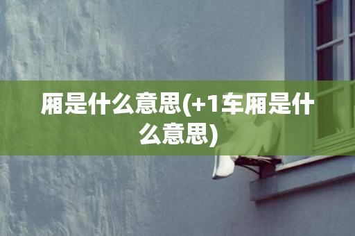 厢是什么意思(+1车厢是什么意思)