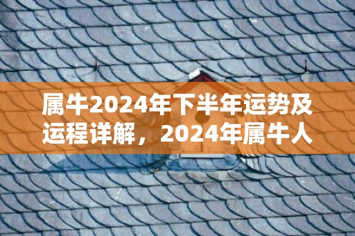 属牛2024年下半年运势及运程详解，2024年属牛人的全年每月运势，属牛2024年下半年运势及运程详解，2024年属牛人的全年每月运势