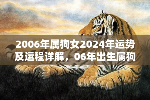 2006年属狗女2024年运势及运程详解，06年出生属狗人2024全年每月运势女性，2006年属狗女2024年运势及运程详解，06年出生属狗人2024全年每月运势女性