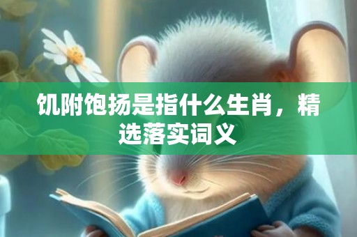 饥附饱扬是指什么生肖，精选落实词义
