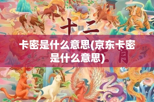 卡密是什么意思(京东卡密是什么意思)