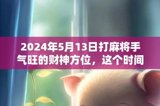 2024年5月13日打麻将手气旺的财神方位，这个时间段是吉日吗
