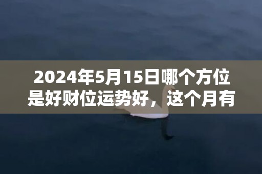 2024年5月15日哪个方位是好财位运势好，这个月有没有黄道吉日