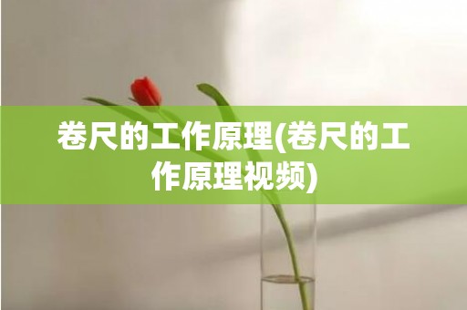 卷尺的工作原理(卷尺的工作原理视频)