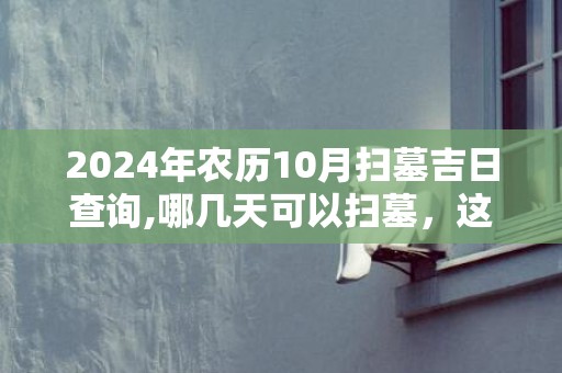 2024年农历10月扫墓吉日查询,哪几天可以扫墓，这个月有没有黄道吉日