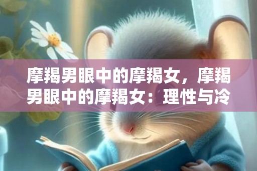 摩羯男眼中的摩羯女，摩羯男眼中的摩羯女：理性与冷静的结合？
