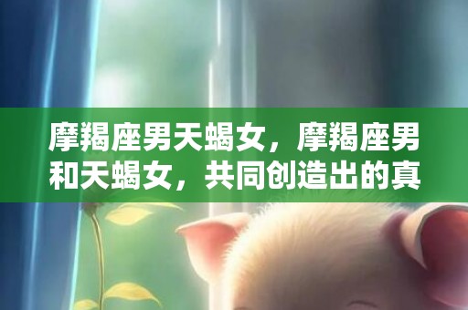 摩羯座男天蝎女，摩羯座男和天蝎女，共同创造出的真爱？