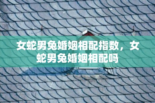 女蛇男兔婚姻相配指数，女蛇男兔婚姻相配吗