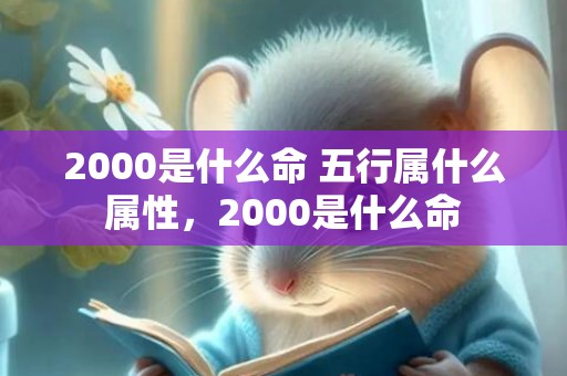 2000是什么命 五行属什么属性，2000是什么命