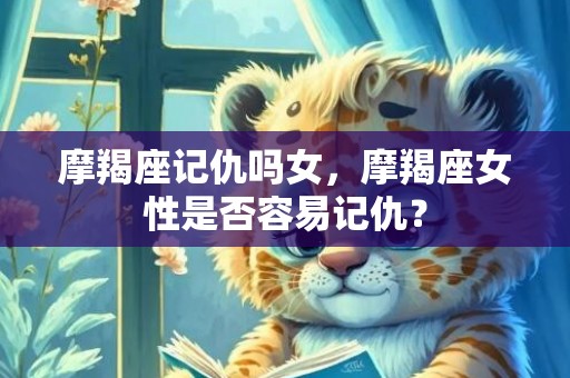 摩羯座记仇吗女，摩羯座女性是否容易记仇？