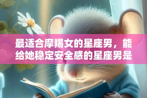 最适合摩羯女的星座男，能给她稳定安全感的星座男是谁？