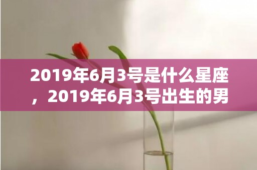 2019年6月3号是什么星座，2019年6月3号出生的男宝宝五行缺土要怎么样起名字