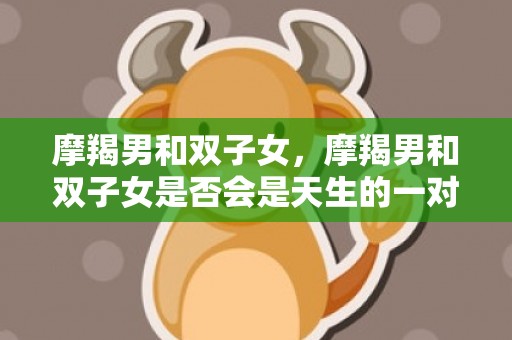 摩羯男和双子女，摩羯男和双子女是否会是天生的一对？