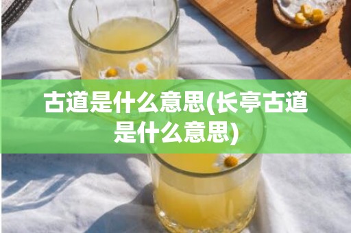 古道是什么意思(长亭古道是什么意思)