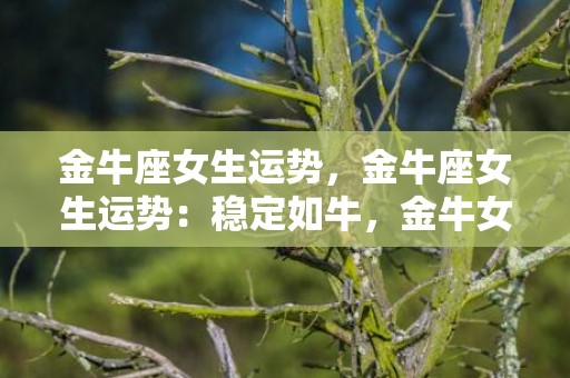 金牛座女生运势，金牛座女生运势：稳定如牛，金牛女的未来将如何？