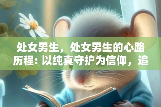处女男生，处女男生的心路历程: 以纯真守护为信仰，追求爱情的急切之道如何？