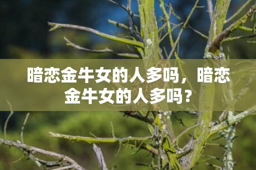 暗恋金牛女的人多吗，暗恋金牛女的人多吗？