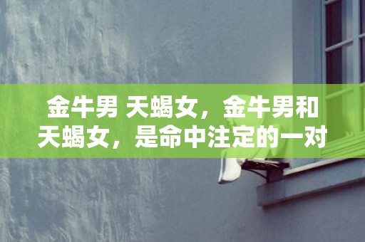 金牛男 天蝎女，金牛男和天蝎女，是命中注定的一对吗？