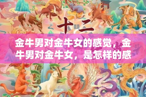 金牛男对金牛女的感觉，金牛男对金牛女，是怎样的感觉？