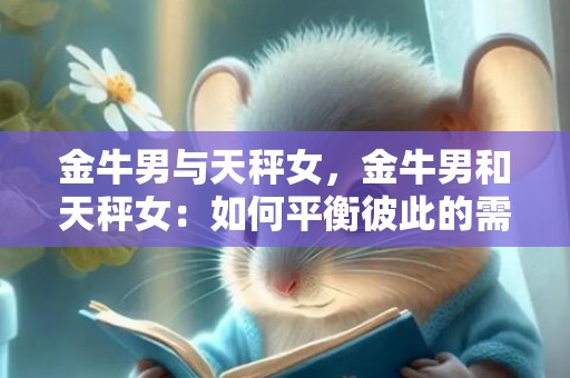 金牛男与天秤女，金牛男和天秤女：如何平衡彼此的需要和价值观？