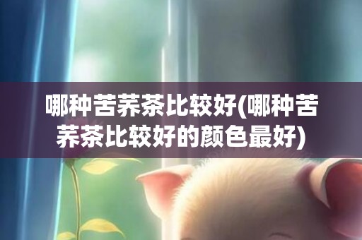 哪种苦荞茶比较好(哪种苦荞茶比较好的颜色最好)