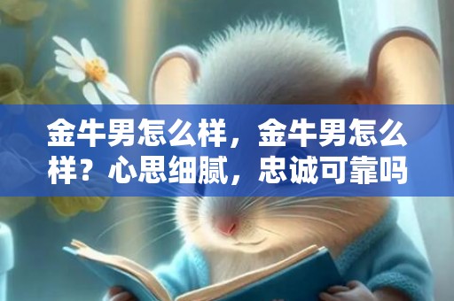 金牛男怎么样，金牛男怎么样？心思细腻，忠诚可靠吗？
