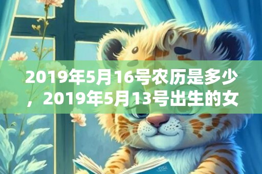 2019年5月16号农历是多少，2019年5月13号出生的女宝宝五行缺金要怎么起名字