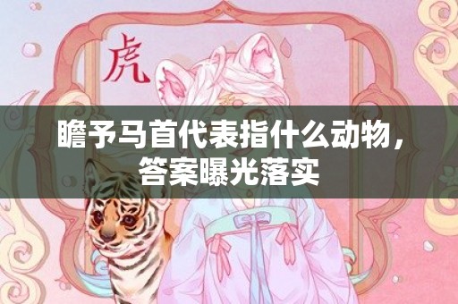 瞻予马首代表指什么动物，答案曝光落实
