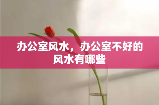 办公室风水，办公室不好的风水有哪些