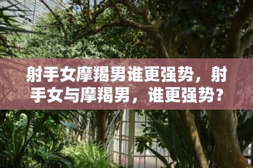 射手女摩羯男谁更强势，射手女与摩羯男，谁更强势？