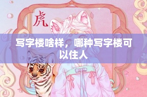 写字楼啥样，哪种写字楼可以住人