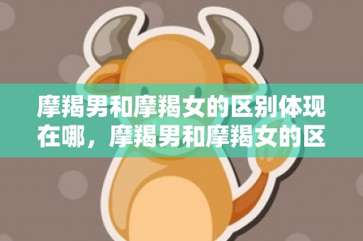 摩羯男和摩羯女的区别体现在哪，摩羯男和摩羯女的区别体现在哪？